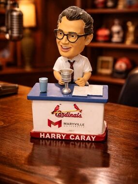 Collectible Sports Broadcaster Bobblehead - White, Blue, Red